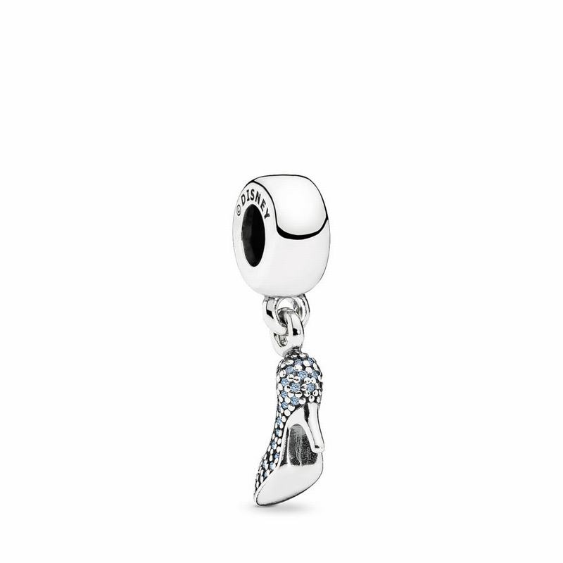 Pandora Disney Cinderella Sparkling Slipper Dangle Charm NZ, Sterling Silver (851467-PKR)